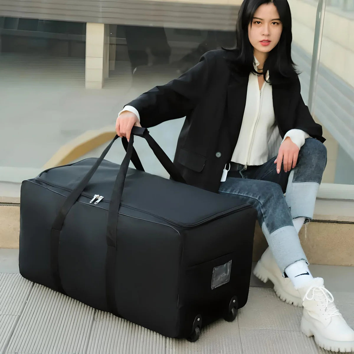 Carry-All Duffle Roller Bag - Simplify Hub