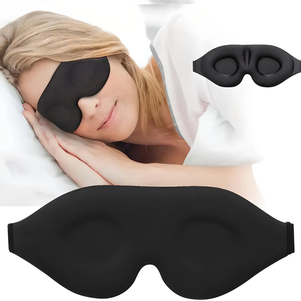 Memory Foam Travel Sleep Mask - Simplify Hub