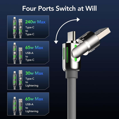 Mfish 4-in-1 Charging Cable