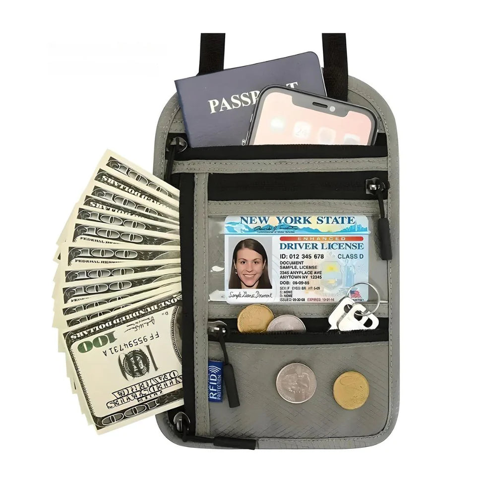 RFID Travel Neck Wallet - Simplify Hub