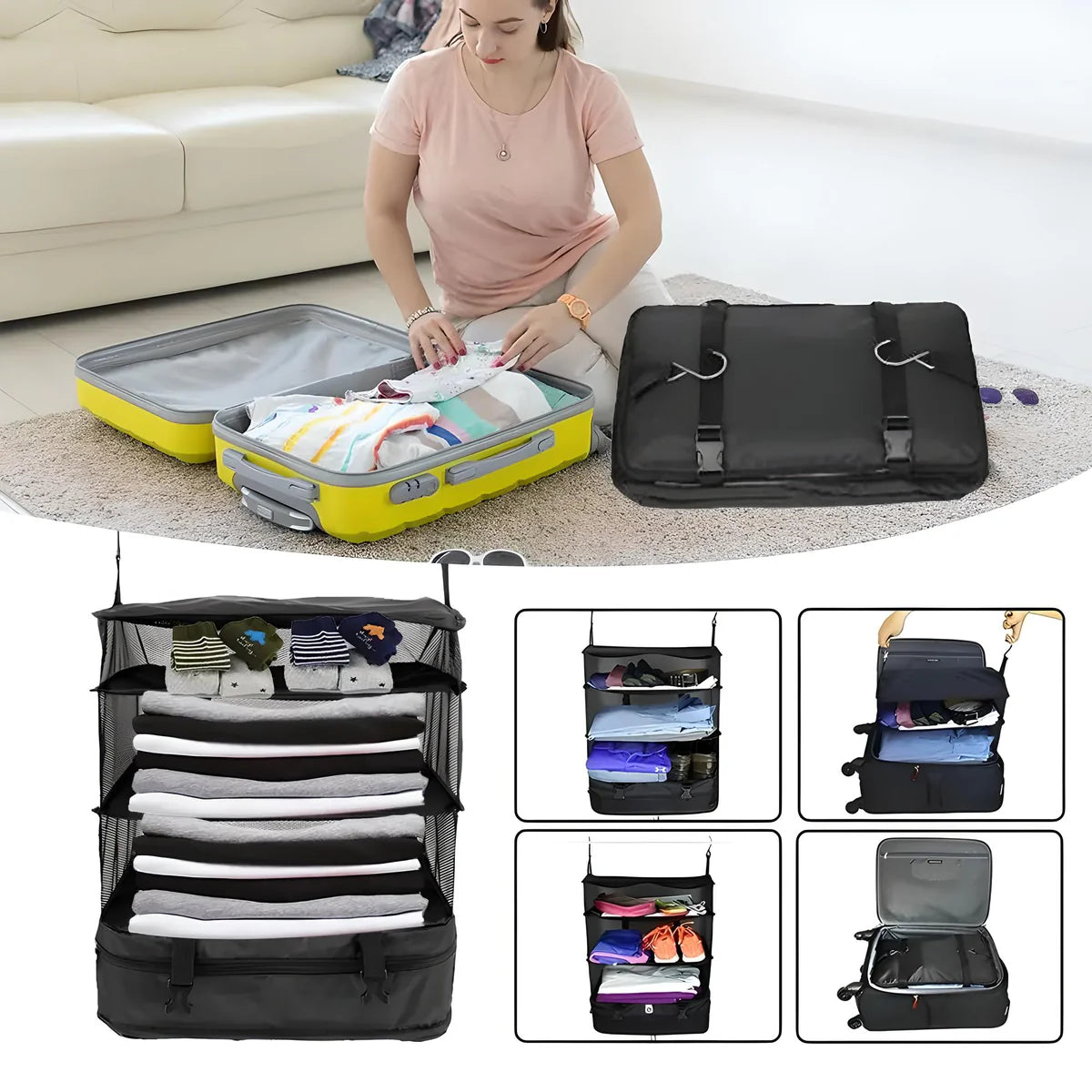 Travel Compression Closet Organiser - Simplify Hub