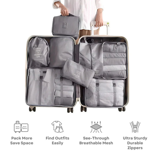 Easy-Pack Travel Cubes | 9 Pack - Simplify Hub