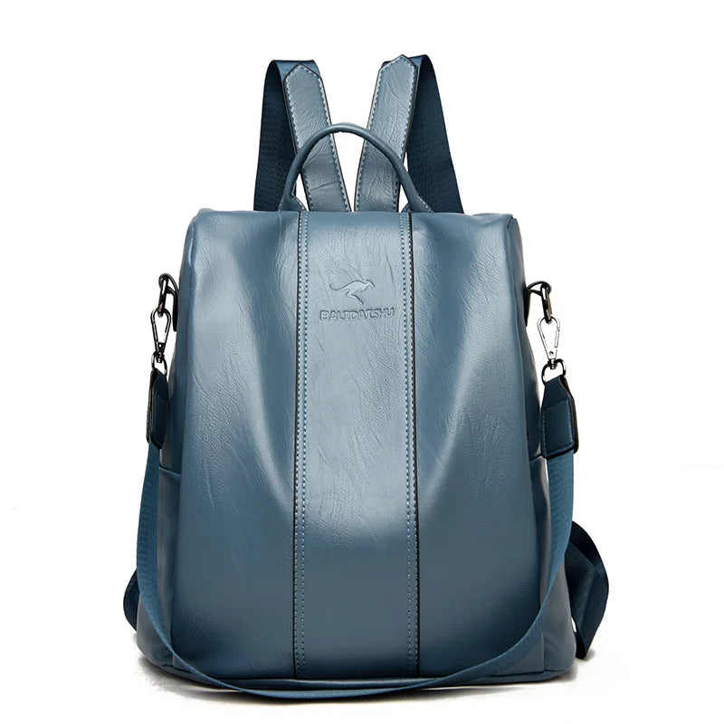 Tourer | Women's Anti-Theft Leather Backpack - Simplify Hub