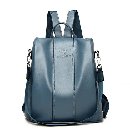 Tourer | Women's Anti-Theft Leather Backpack - Simplify Hub