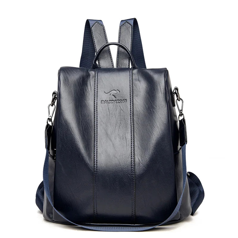 Tourer | Women's Anti-Theft Leather Backpack - Simplify Hub