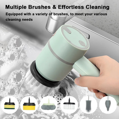 Electric Cleaning Brush – 360° Rotating Power Scrubber