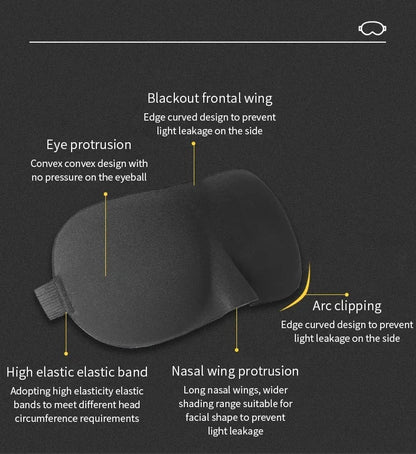 Memory Foam Travel Sleep Mask - Simplify Hub