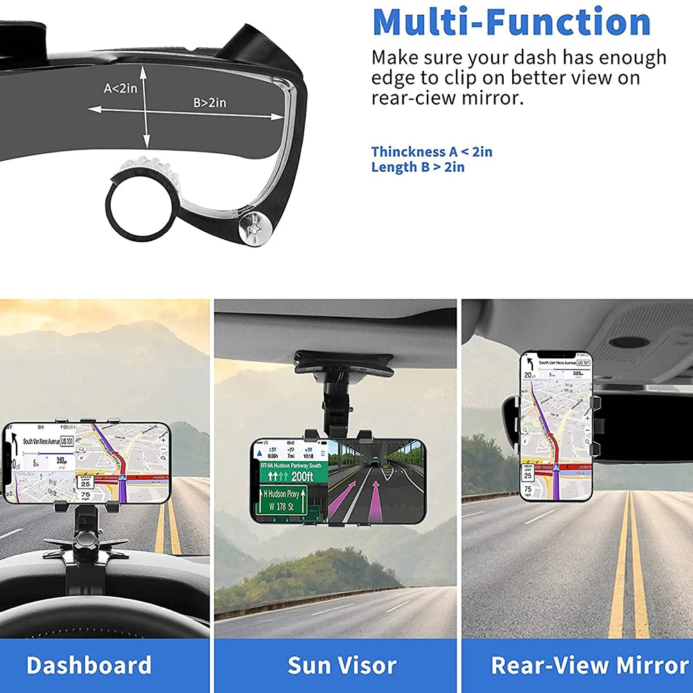 1080 Degree  Phone Mount for Car Dashboard