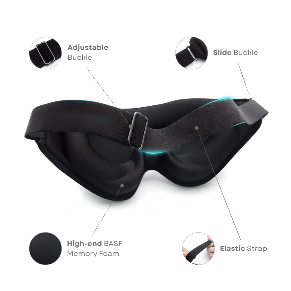 Memory Foam Travel Sleep Mask - Simplify Hub