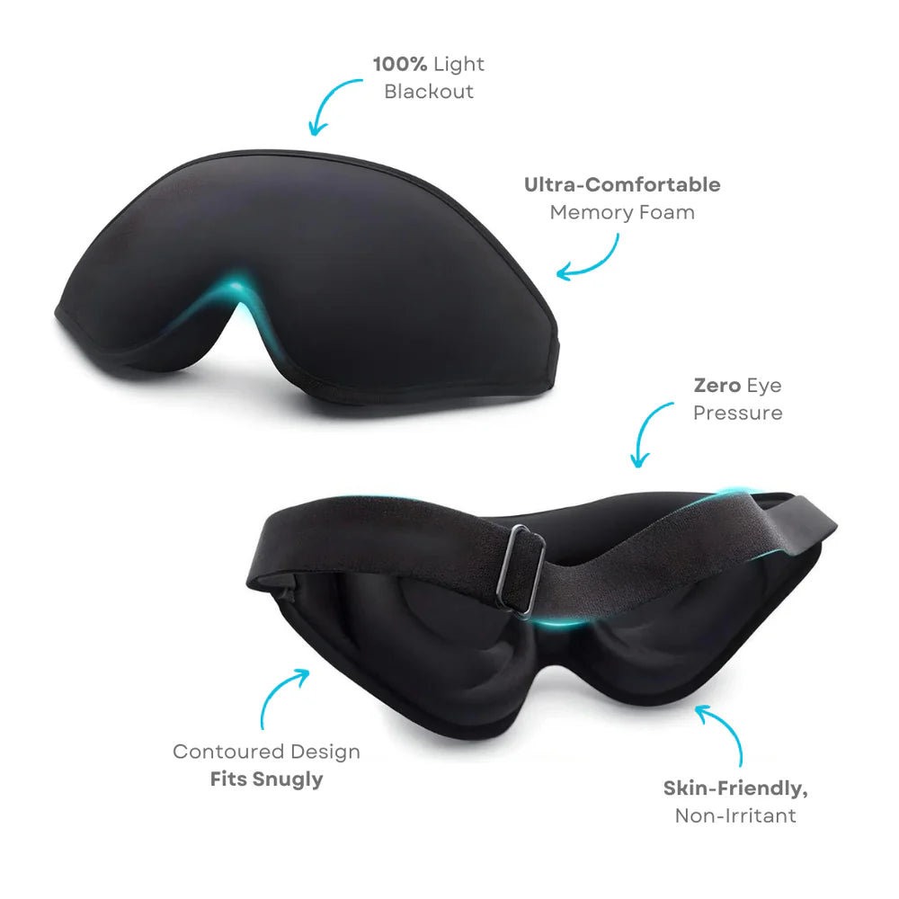 Memory Foam Travel Sleep Mask - Simplify Hub