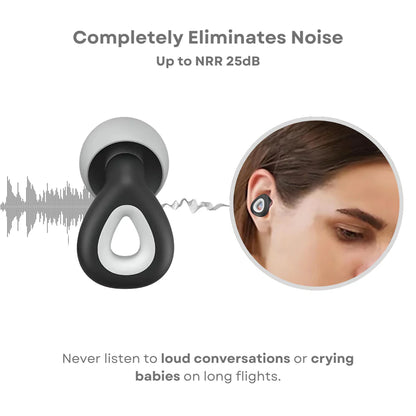 Noise-Cancelling Travel Earplug Set - Simplify Hub